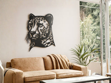 Cheetah Metal Wall Art - MET - AL