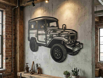 Classic FJ40 Metal Wall Art - MET - AL