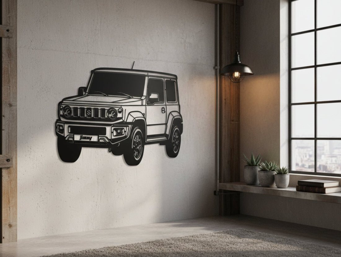 Detailed Jimny Metal Wall Art - MET - AL