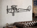 DH.82 Tiger Moth Silhouette Metal Wall Art - MET-AL