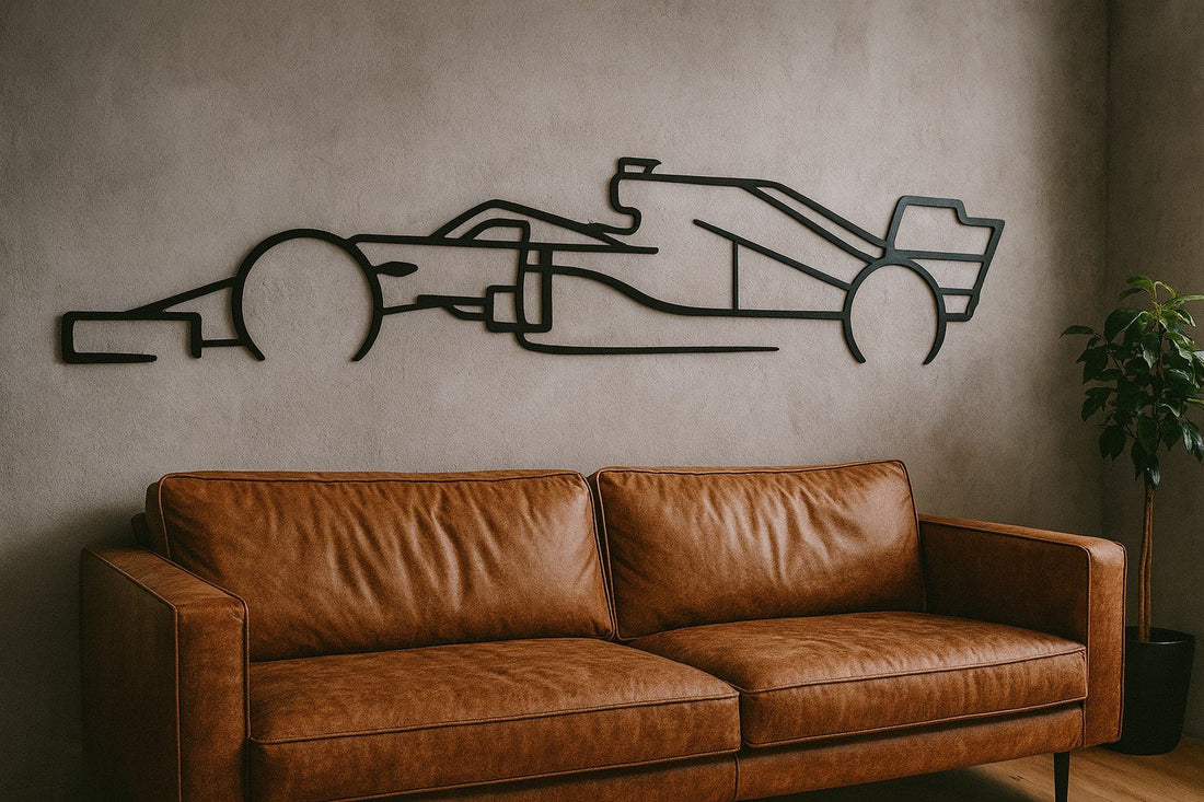 F1 Formula 1 Car Metal Wall Art - MET - AL