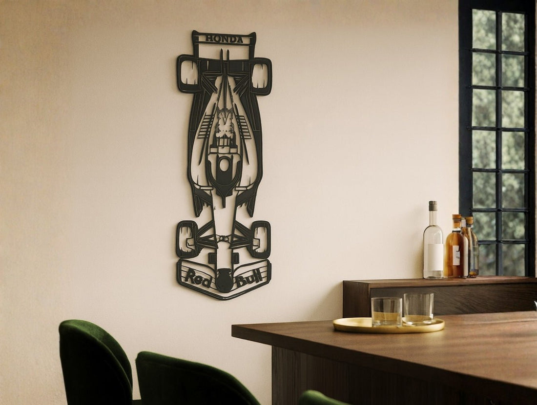 F1 RB Top View Metal Wall Art - MET - AL