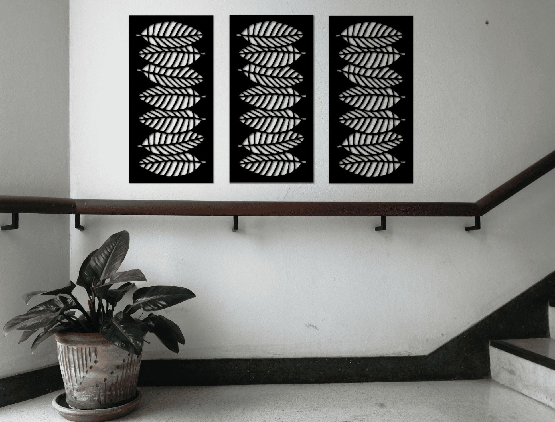 Falling Fronds Decorative Panel - MET - AL