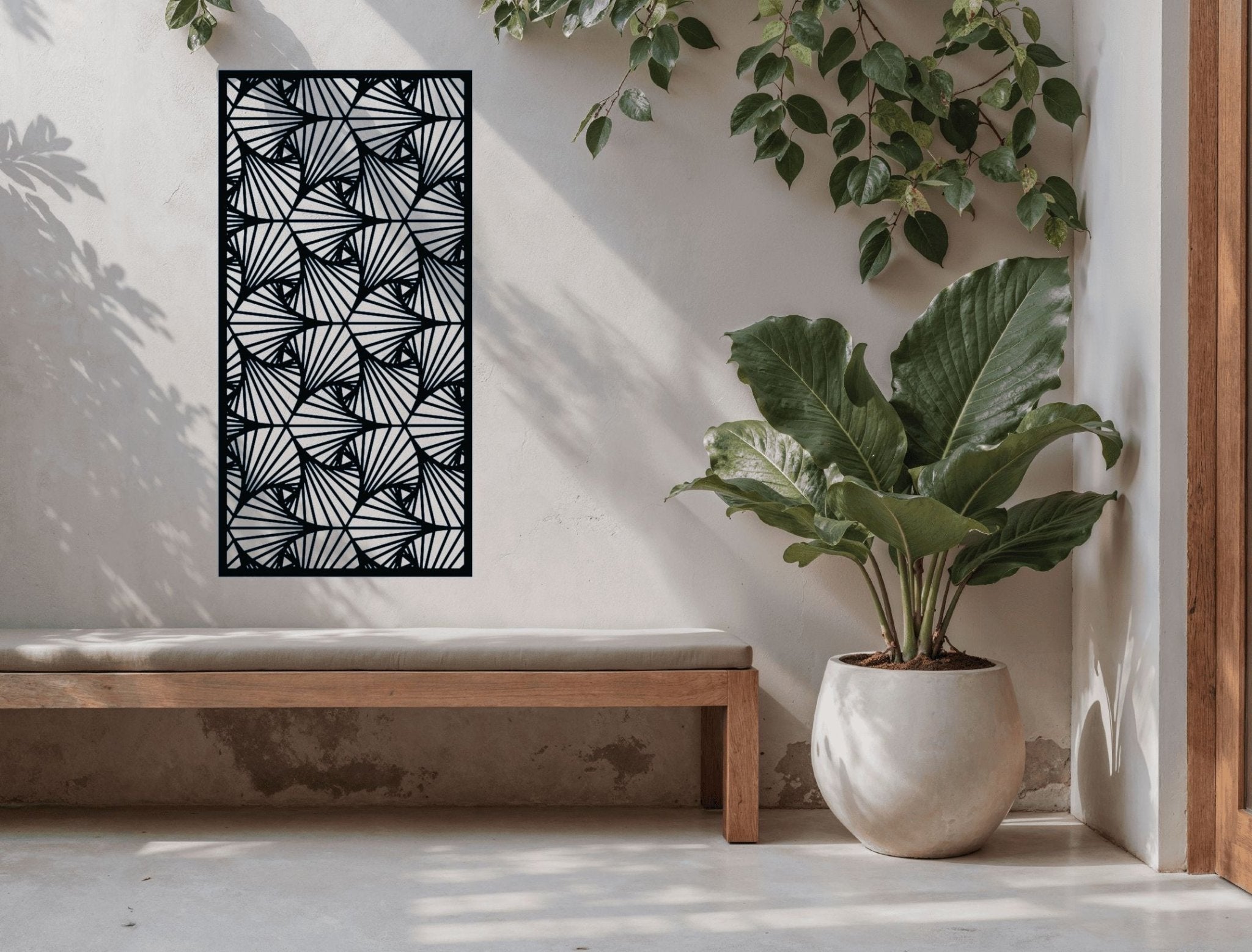 Fan Burst Decorative Panel - MET - AL