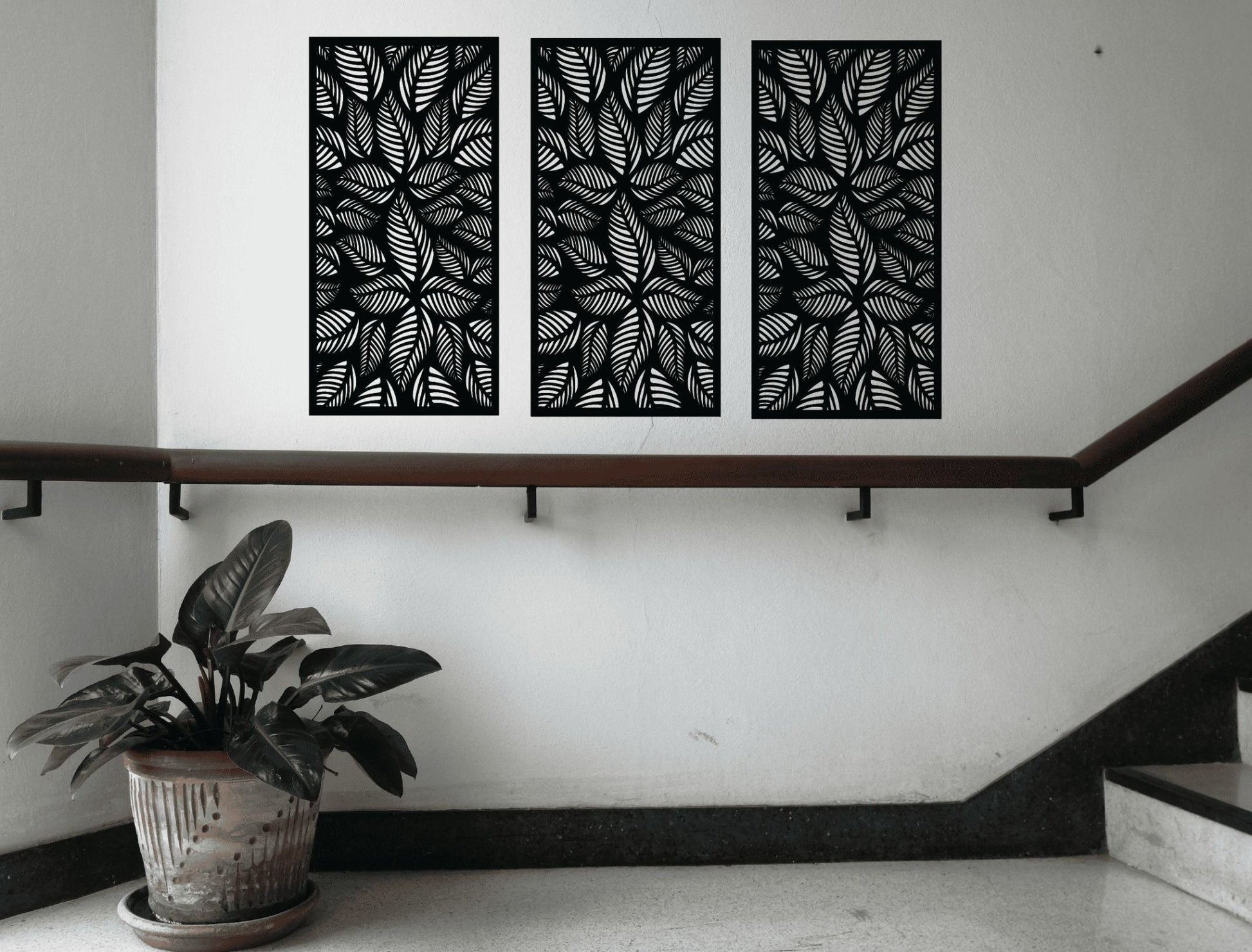 Fern Flourish Decorative Panel - MET - AL