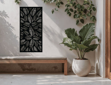 Fern Flourish Decorative Panel - MET - AL