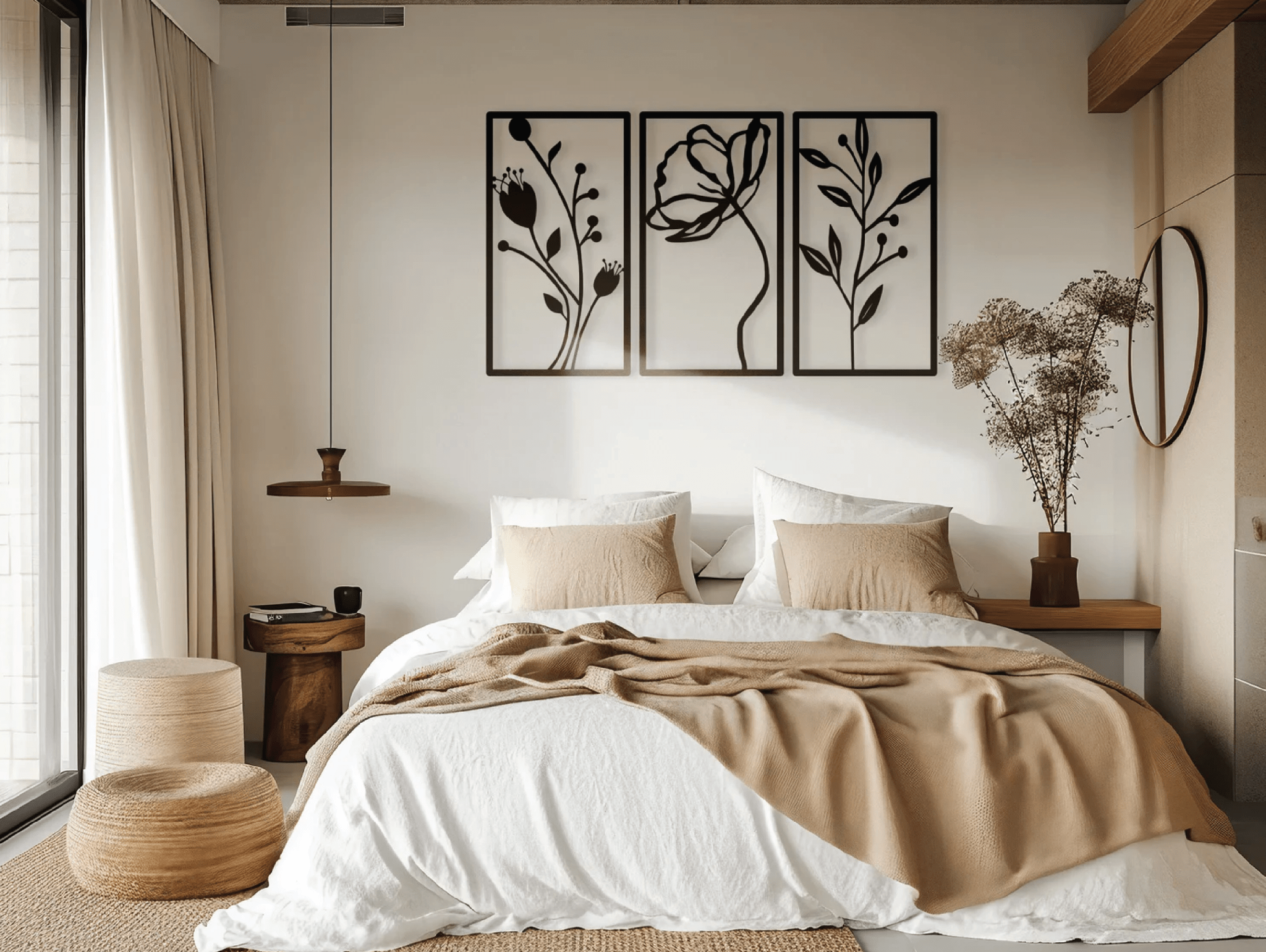 Floral Frames Metal Wall Art - MET - AL