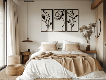 Floral Frames Metal Wall Art - MET - AL