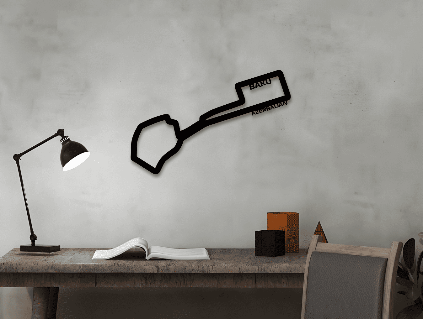 Formula 1 Circuits Metal Wall Art - MET - AL