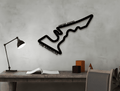Formula 1 Circuits Metal Wall Art - MET - AL
