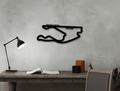 Formula 1 Circuits Metal Wall Art - MET - AL
