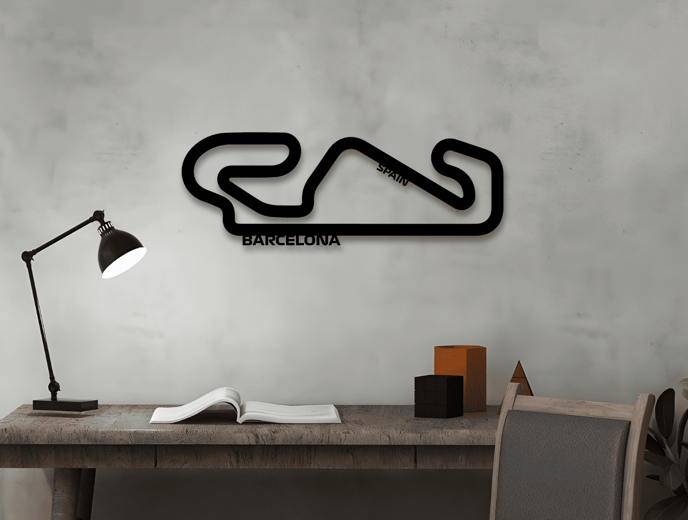 Formula 1 Circuits Metal Wall Art - MET - AL