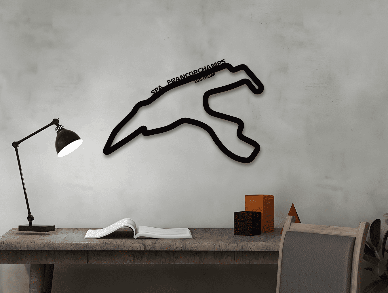 Formula 1 Circuits Metal Wall Art - MET - AL