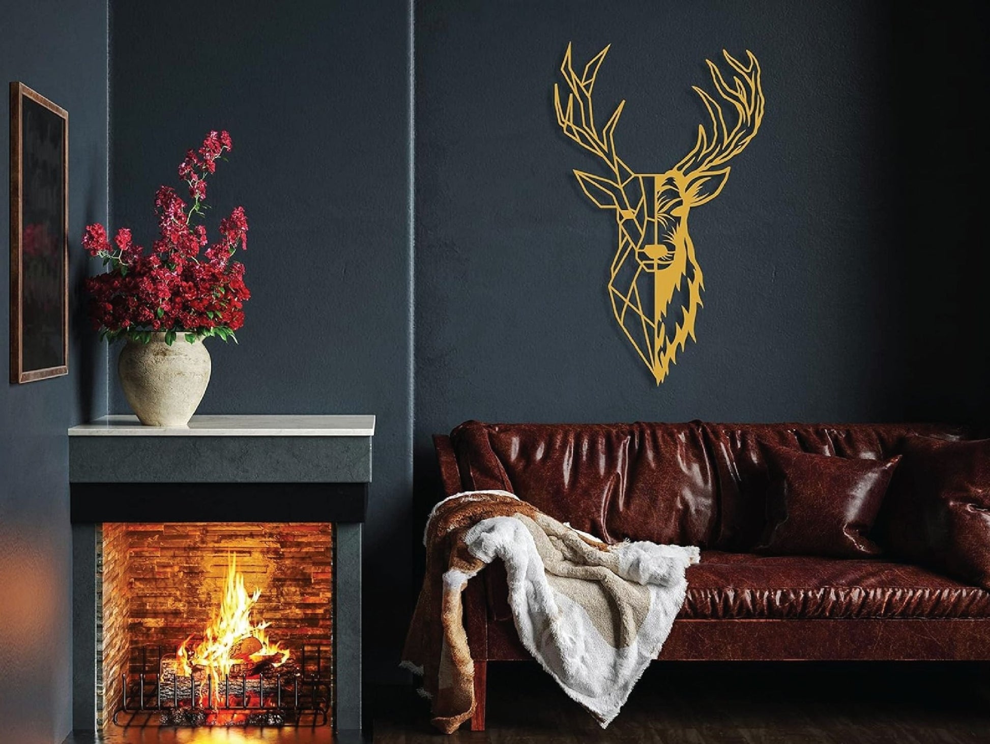 Fractured Stag Metal Wall Art - MET - AL