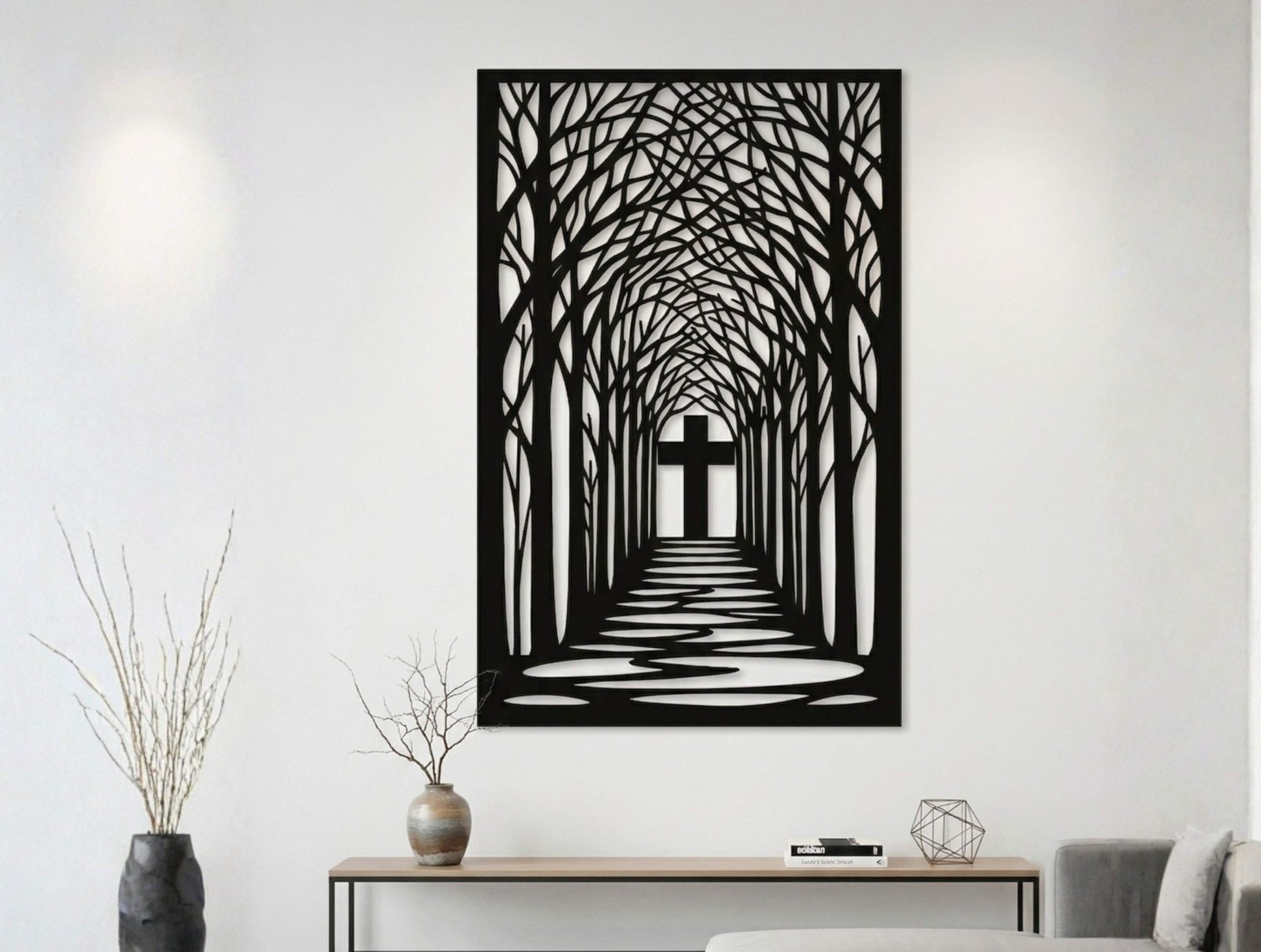 Framed Faith Metal Wall Art - MET - AL
