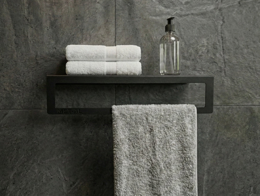 FrameLine Metal Shelf & Towel Holder - MET - AL