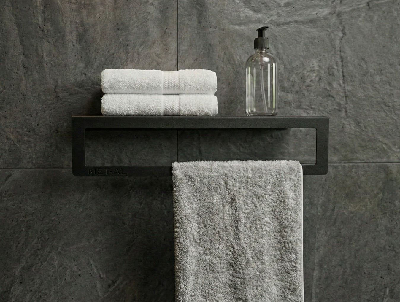 FrameLine Metal Shelf & Towel Holder - MET - AL