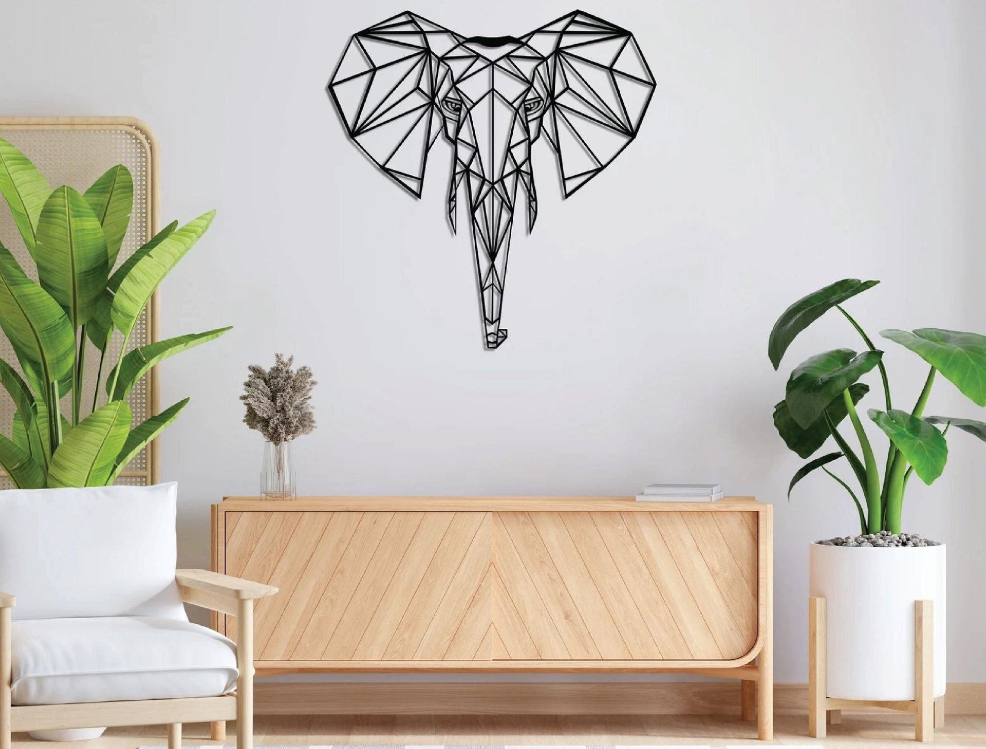 Geo Tusks Metal Wall Art - MET - AL