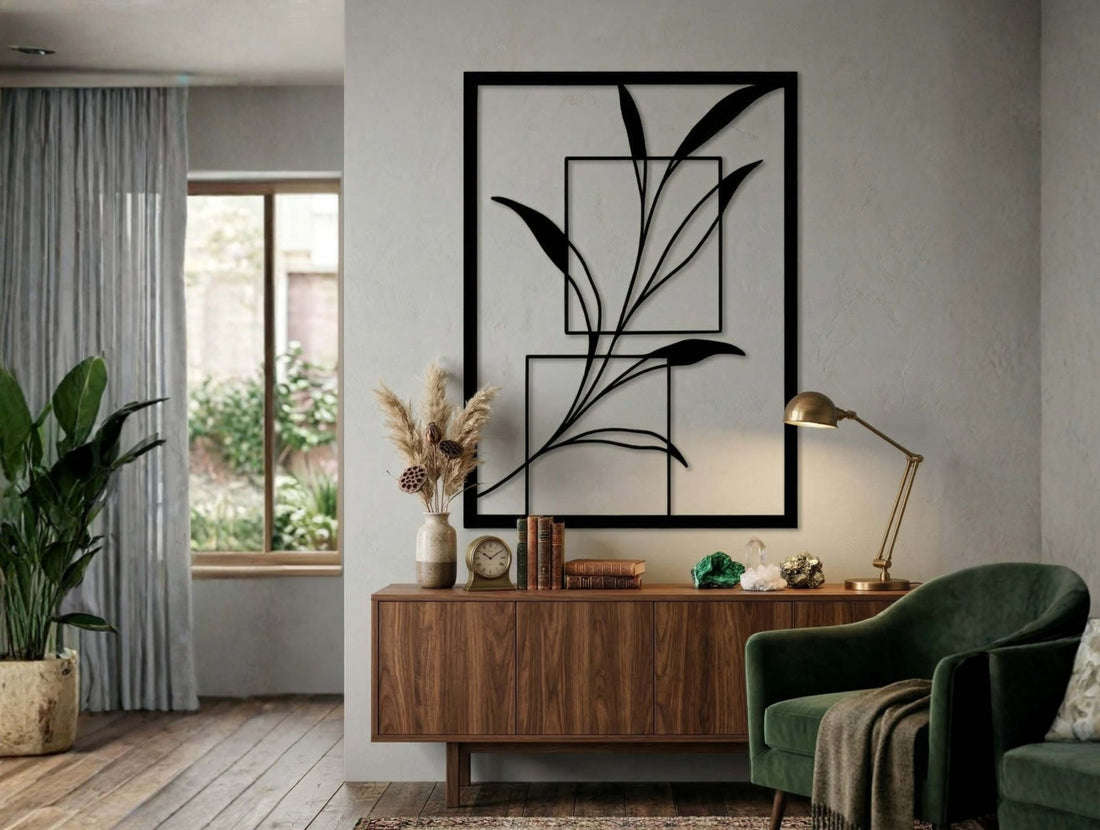 Geometric Growth Metal Wall Art - MET - AL