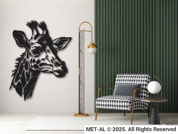 Giraffe Metal Wall Art - MET - AL
