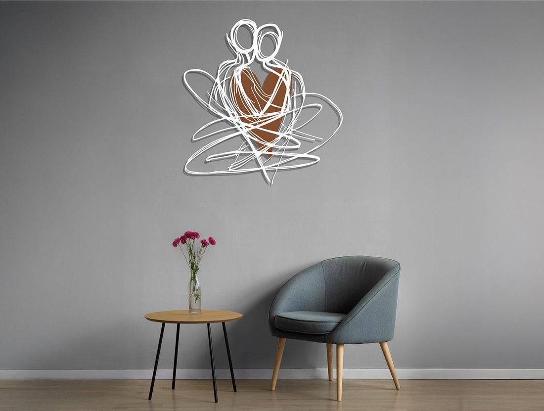 Held at heart Metal Wall Art - MET - AL