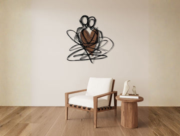 Held at heart Metal Wall Art - MET - AL