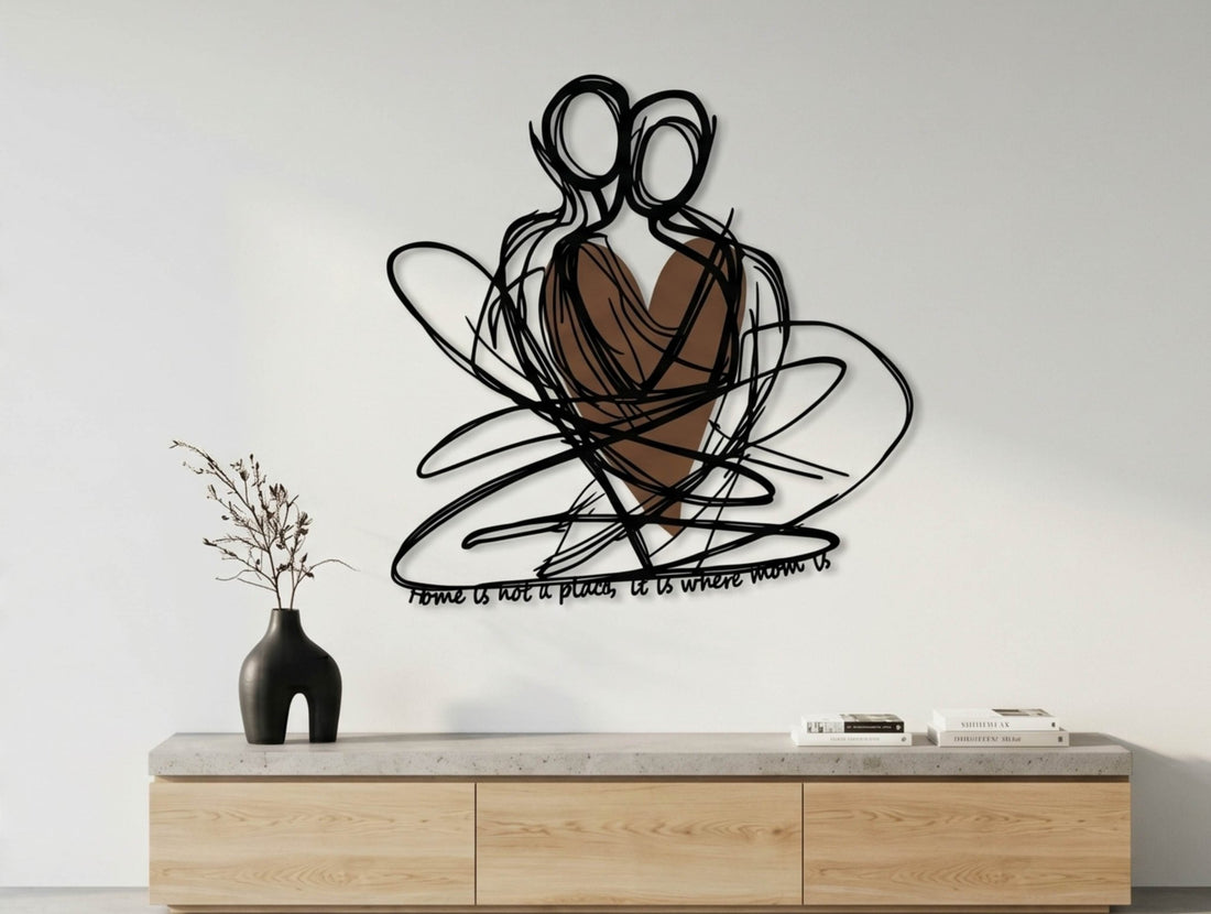 Held at heart Metal Wall Art - Mother's Day Edition - MET - AL