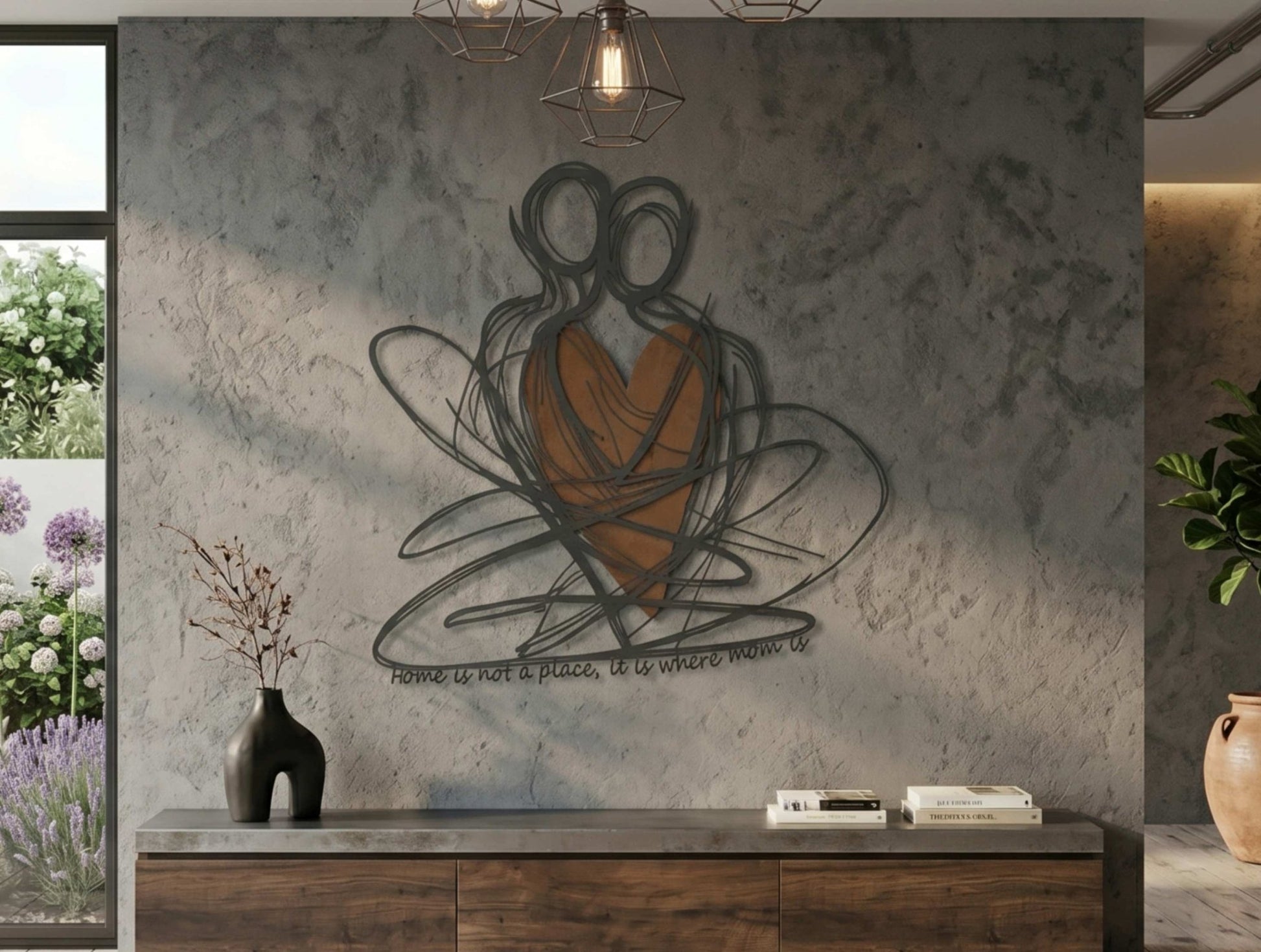 Held at heart Metal Wall Art - Mother's Day Edition - MET - AL