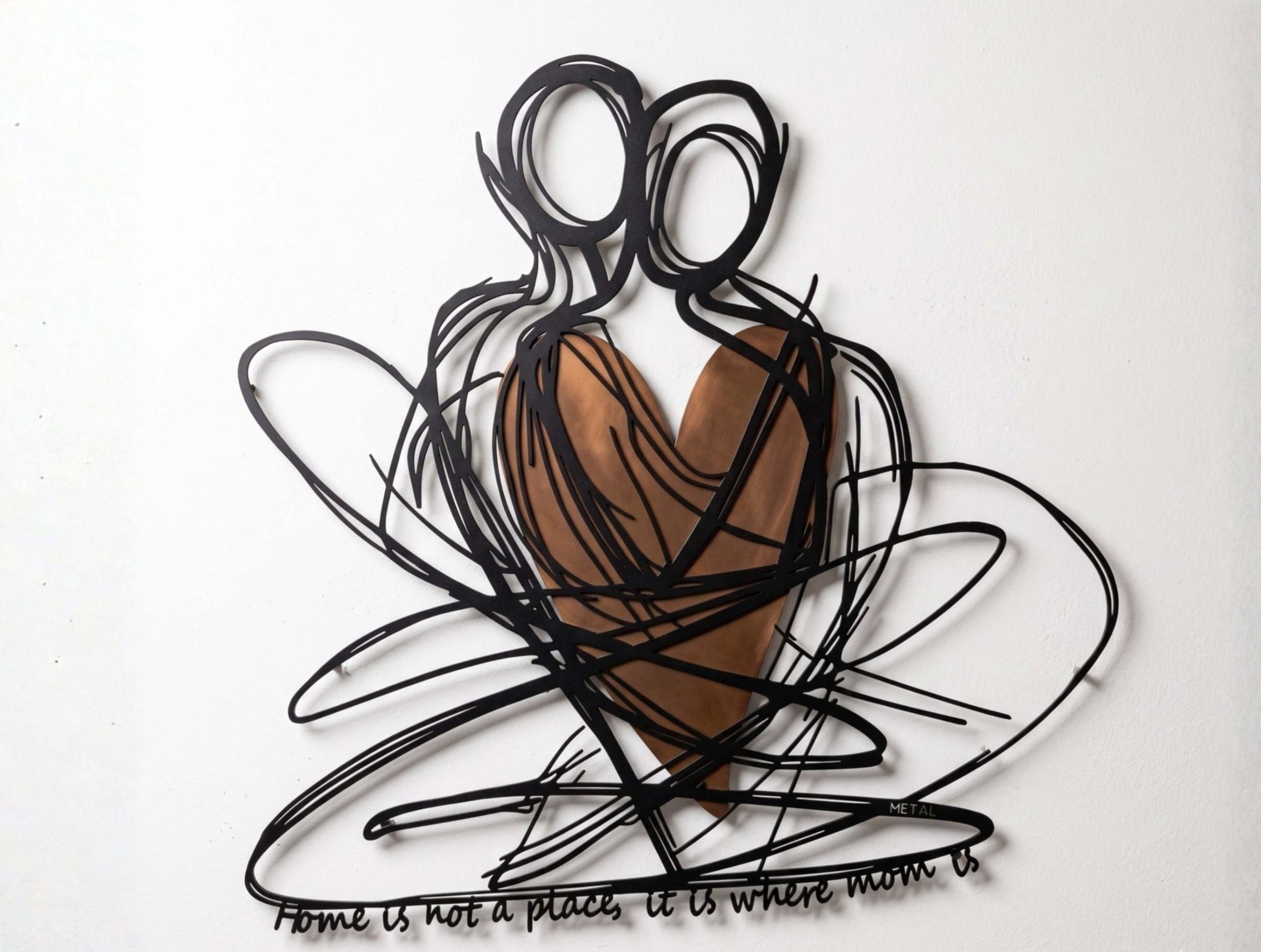 Held at heart Metal Wall Art - Mother's Day Edition - MET - AL