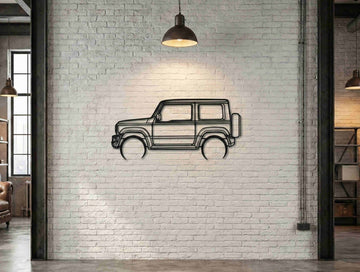 Jimny Silhouette Metal Wall Art - MET - AL