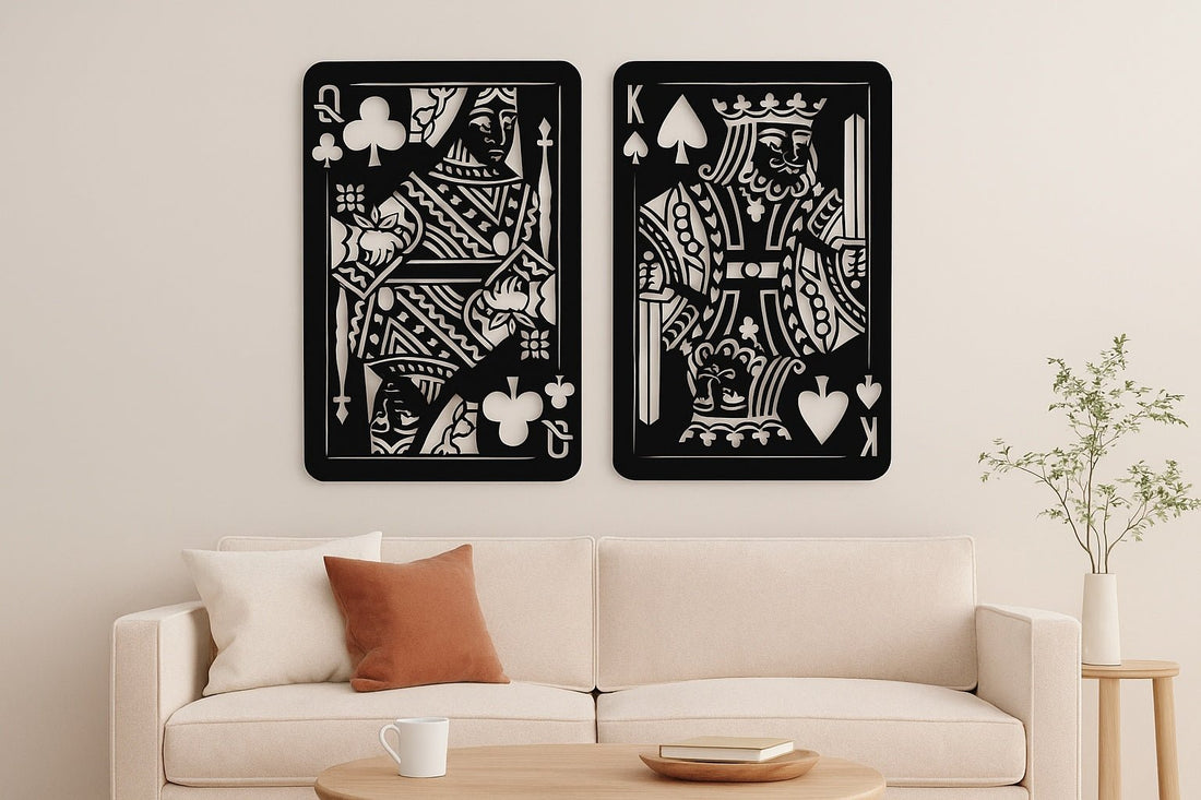 King and Queen Metal Wall Art - MET - AL