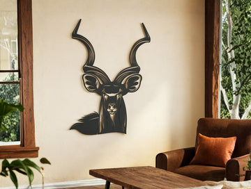 Kudu Metal Wall Art - MET - AL