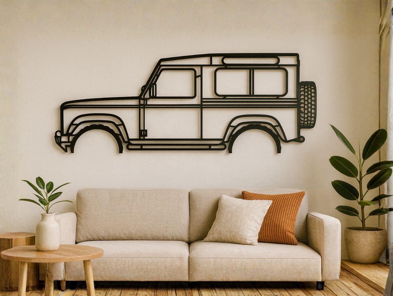 Landrover Defender 90 2005 Metal Wall Art - MET - AL