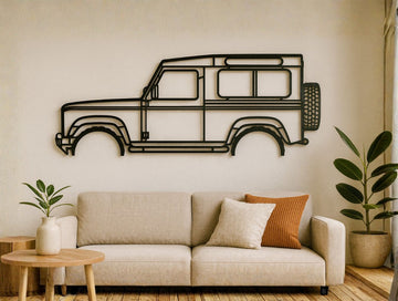 Landrover Defender 90 2005 Metal Wall Art - MET - AL