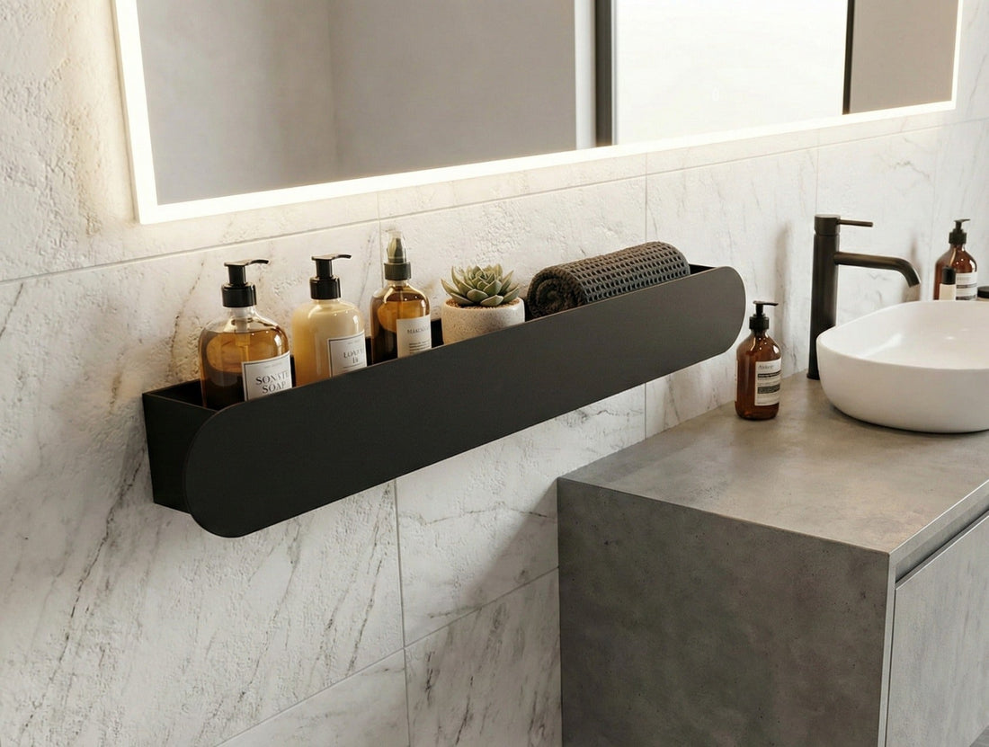 Large Ovalo Bathroom Shelf - MET - AL