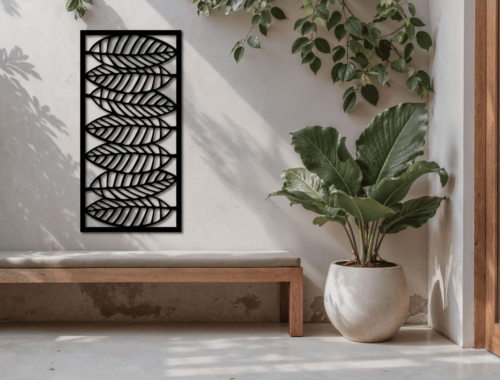 Leaf Matrix Decorative Panel - MET - AL