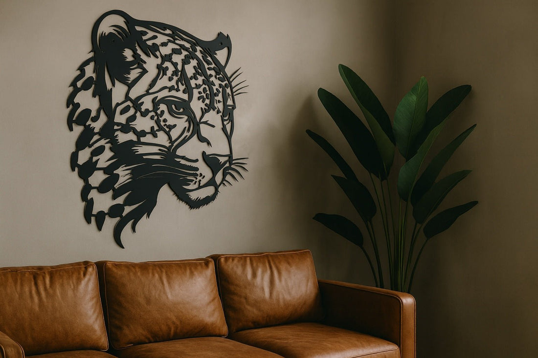 Leopard Metal Wall Art - MET - AL