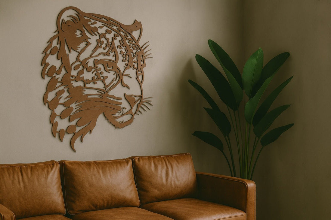 Leopard Metal Wall Art - MET - AL