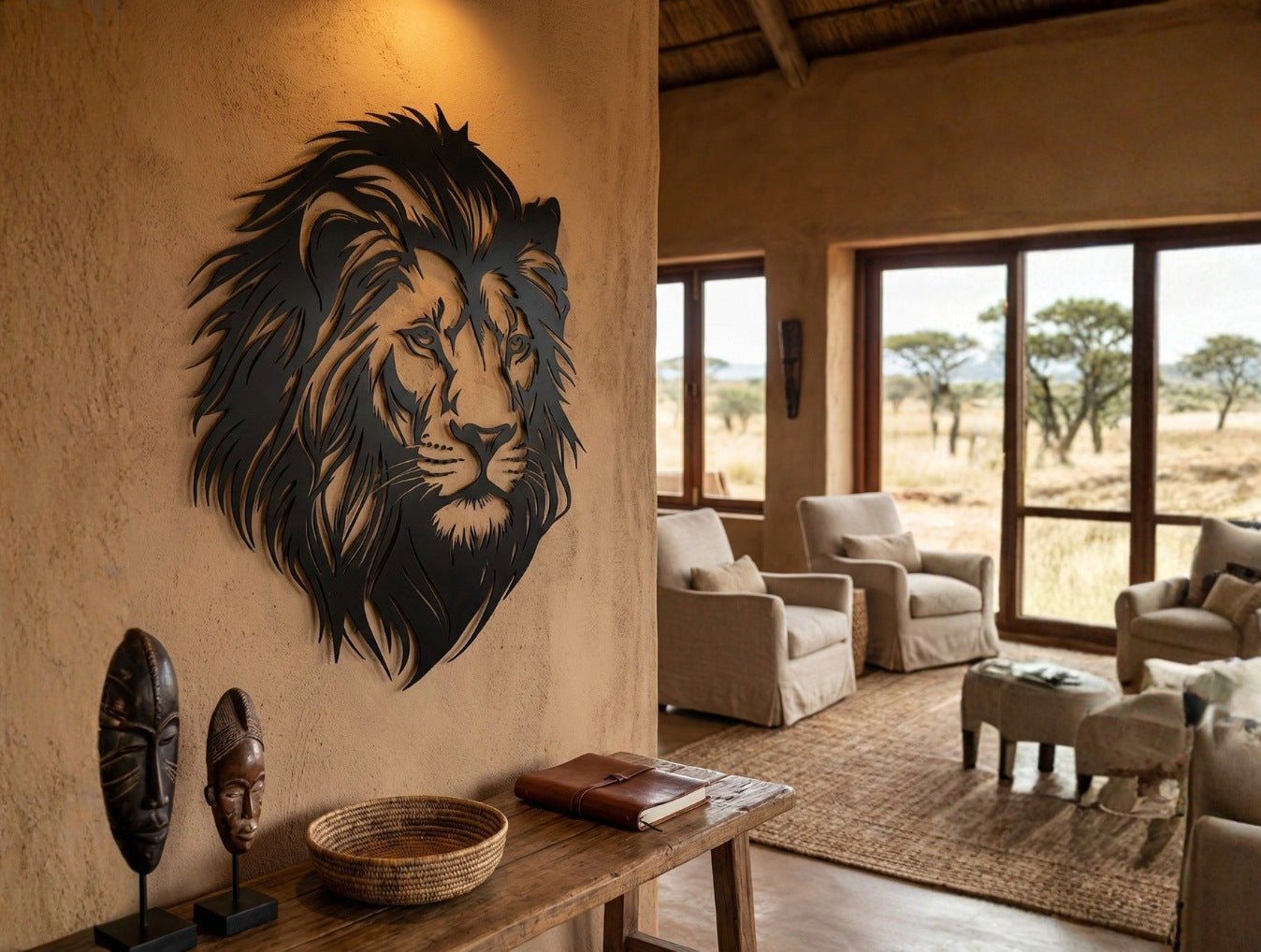 Lion Metal Wall Art - MET - AL