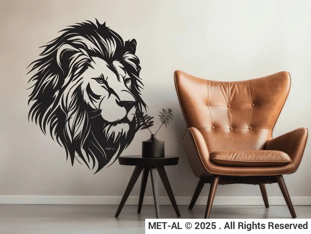 Lion Metal Wall Art - MET - AL