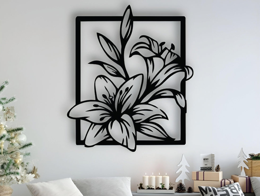 Lush Lily Metal Wall Art - MET - AL