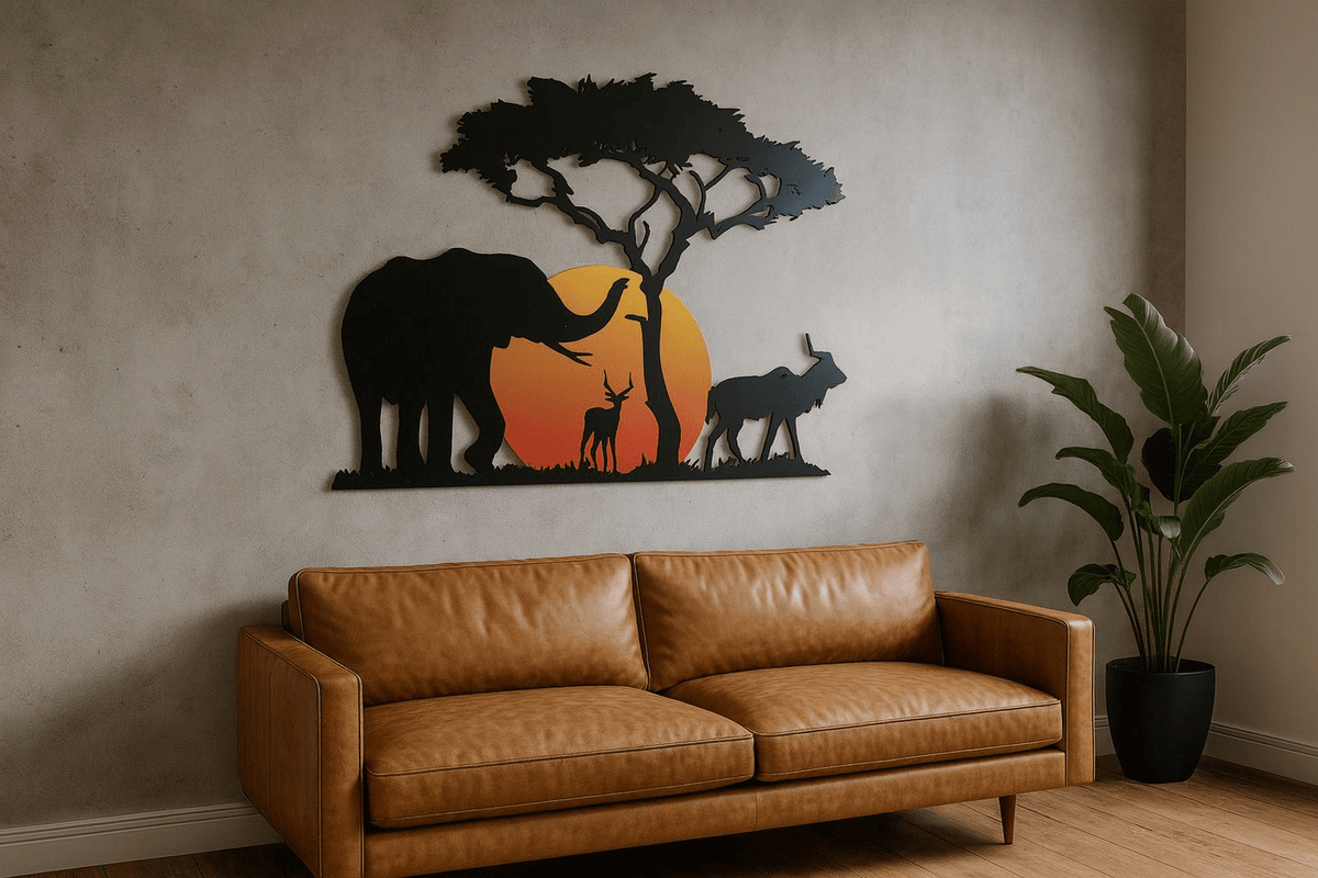 Marula Sunset Metal Wall Art - MET - AL