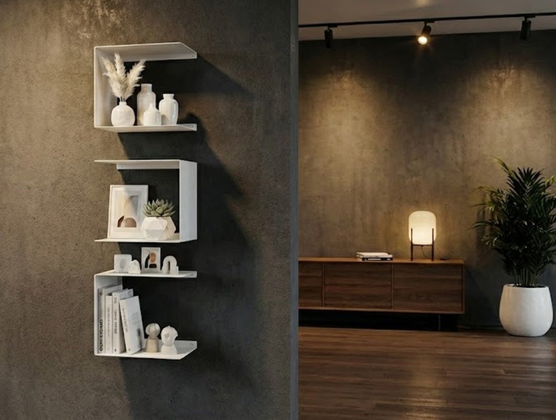 Moduline Metal Floating Shelves - Set of 3 - MET - AL