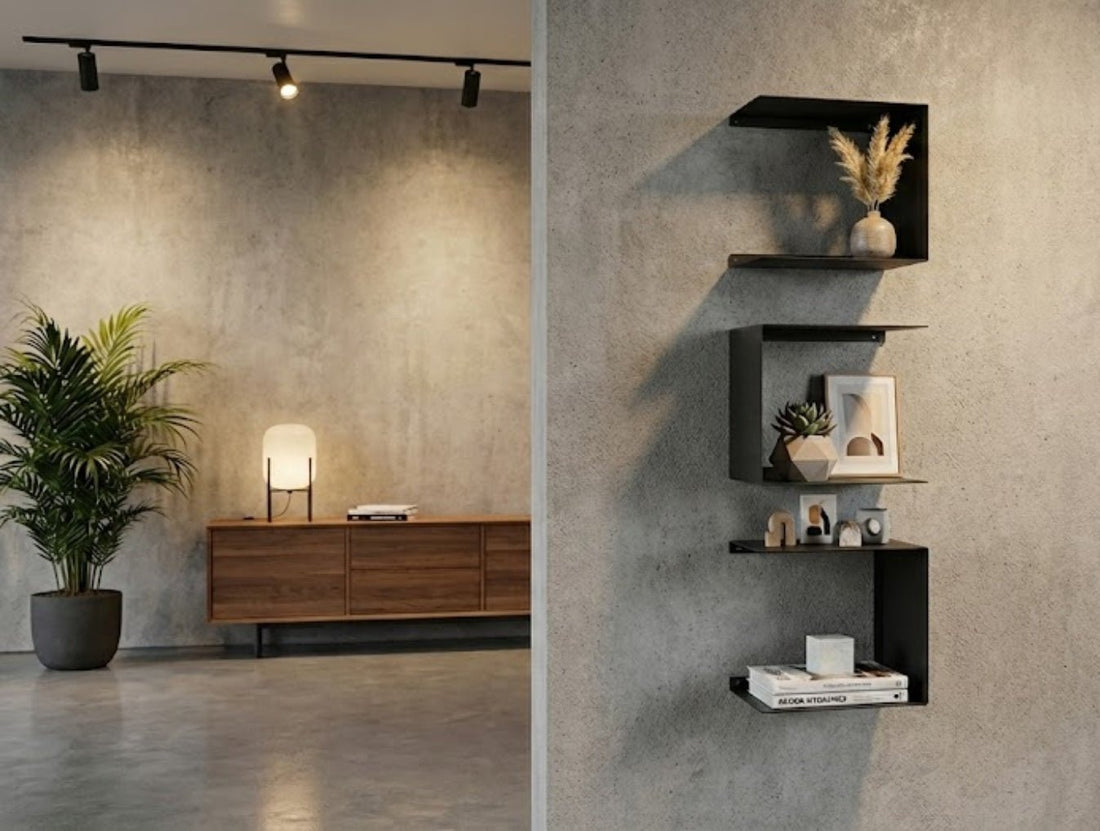 Moduline Metal Floating Shelves - Set of 3 - MET - AL