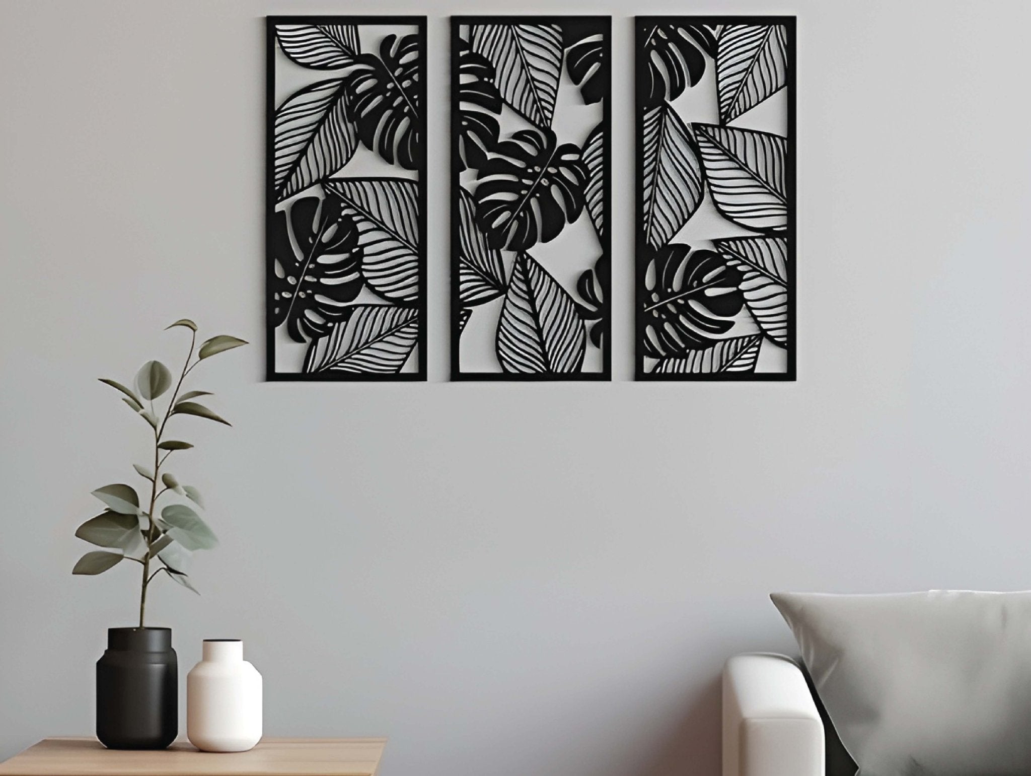 Monstera Bliss Metal Wall Art - MET - AL
