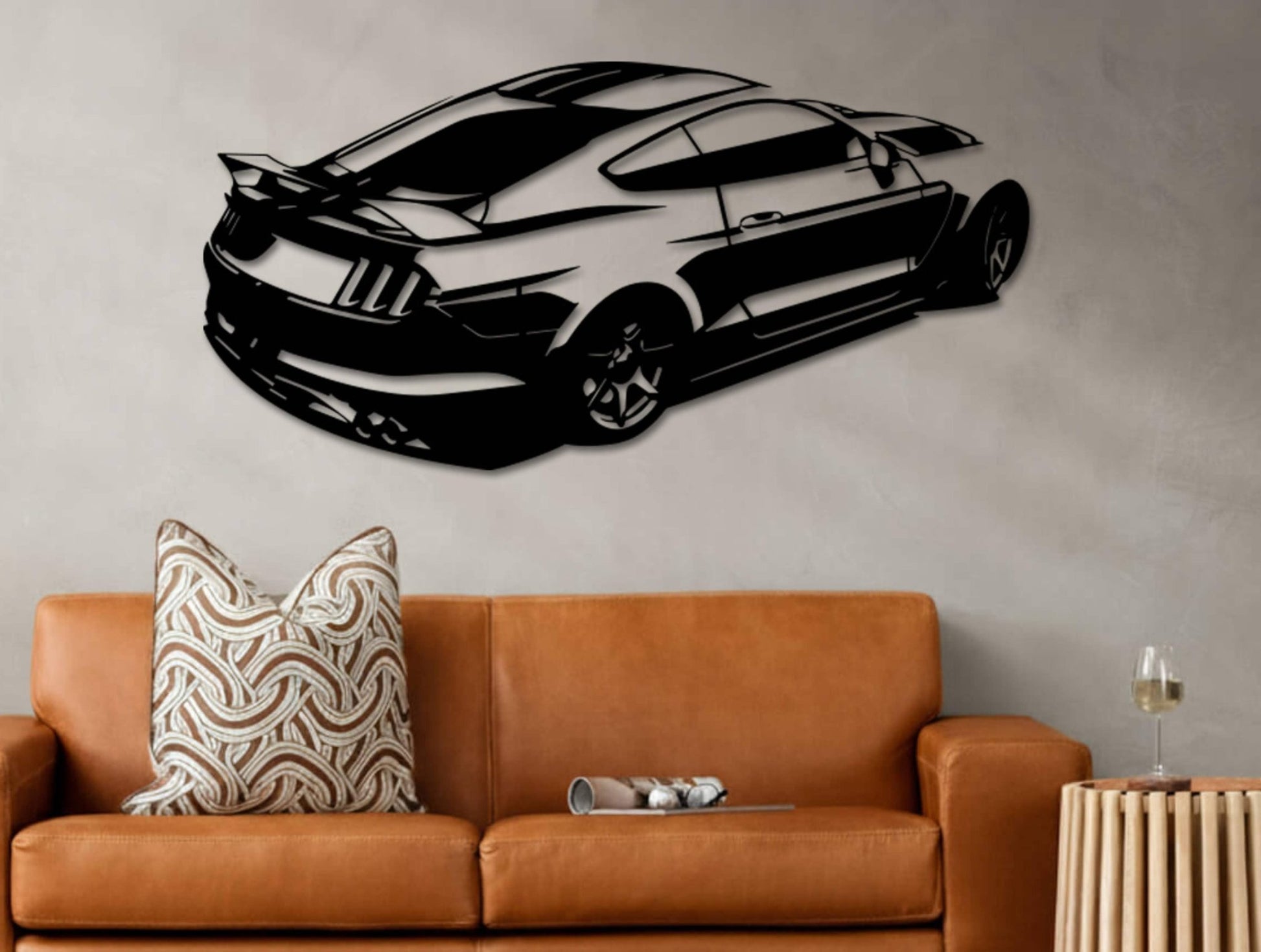 Mustang Shelby GT500 Metal Wall Art - MET - AL