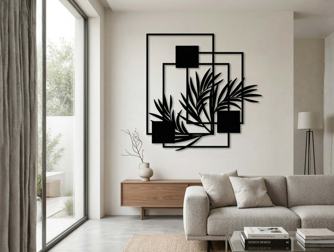 Nature Intersecting Metal Wall Art - MET - AL