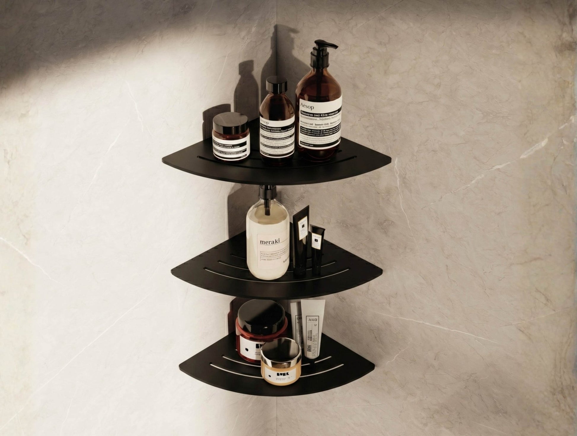Nova Corner Shower Shelf - MET - AL