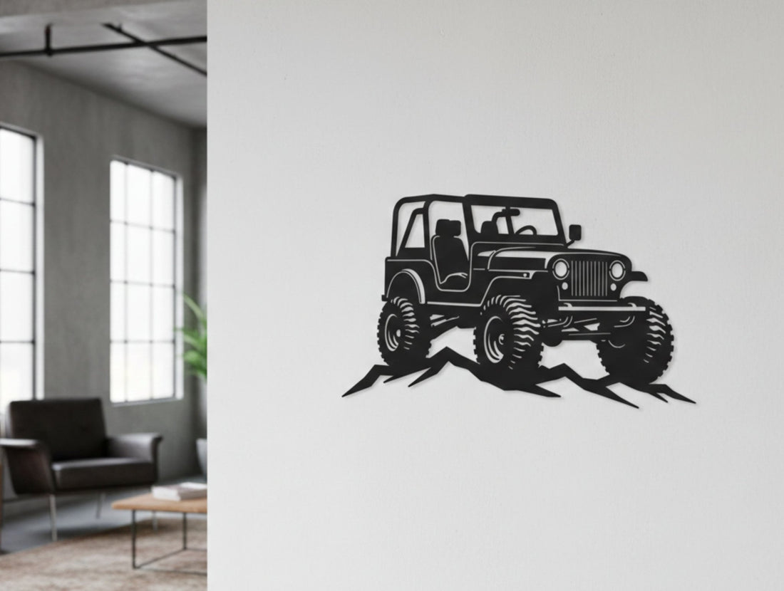 Off - roader Metal Wall Art - MET - AL