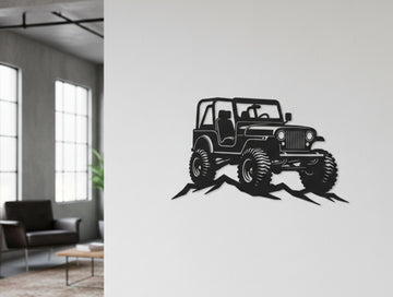 Off - roader Metal Wall Art - MET - AL
